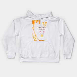 eat cheese and sin t-shirt Kids Hoodie